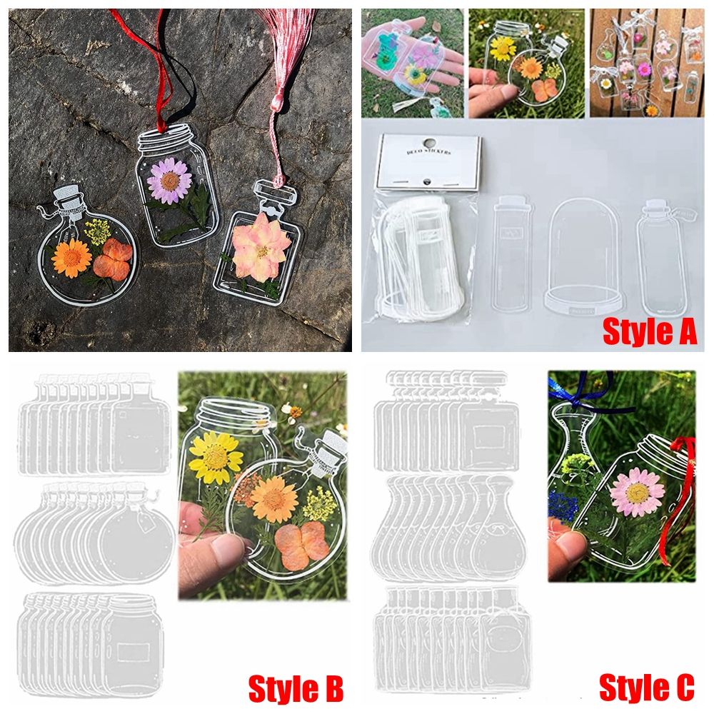 30 szt. DIY przezroczyste susz – Dried Flower Bookmark recenzja i cena