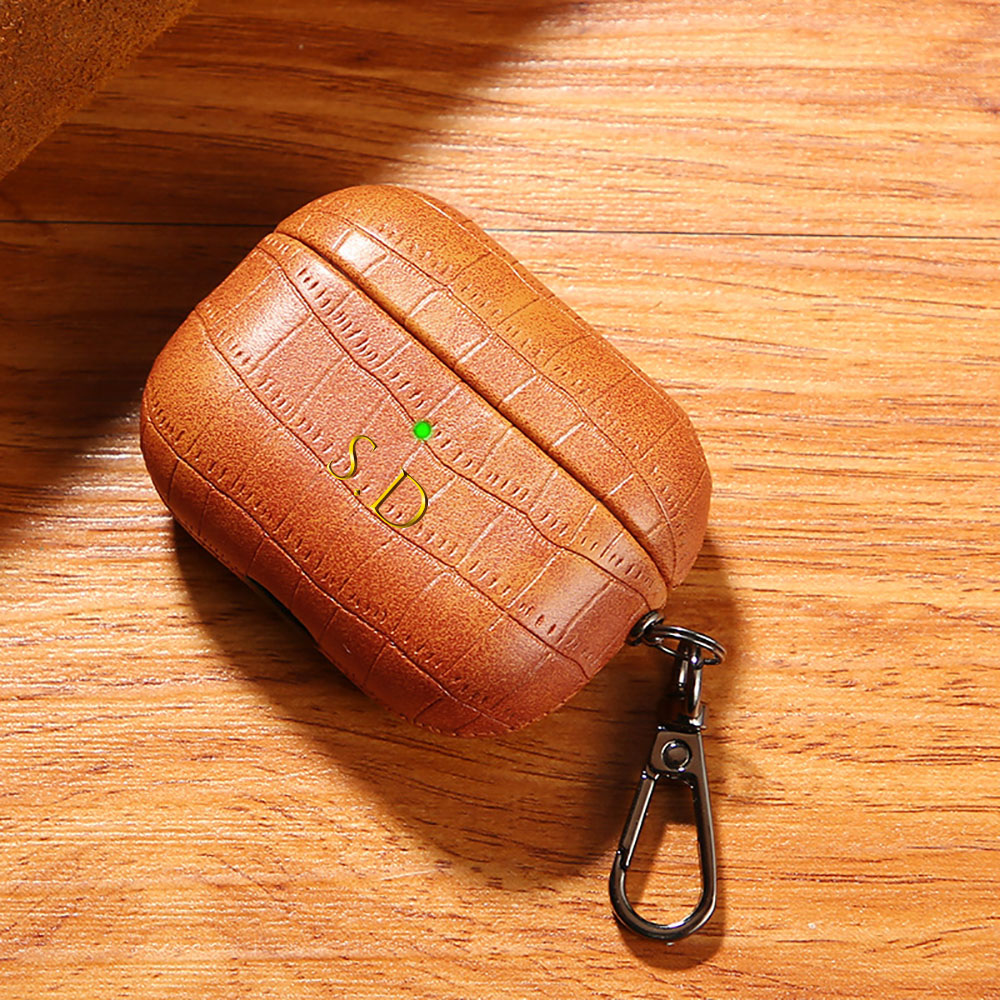 Etui na słuchawki Airpods 1 2  – Monogram Keychain Leather recenzja i cena
