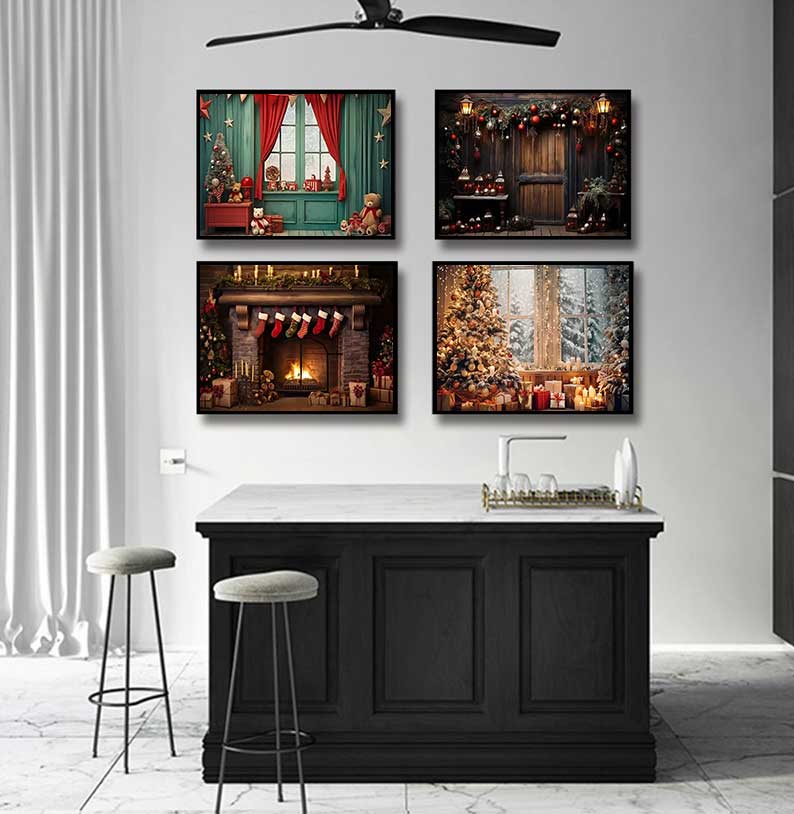 1 szt. bezramowy Duży Świątecz – Family Tree Print recenzja i cena