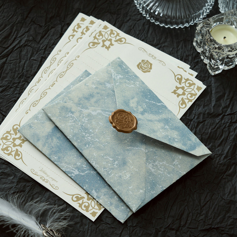5 szt. Pozłacanych kopert w st – Wax Seal Letter Kit recenzja i cena