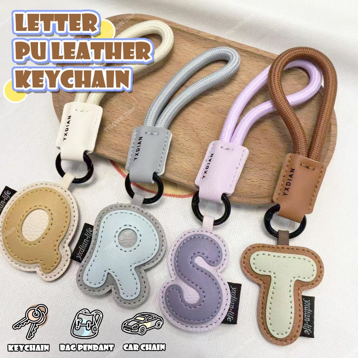 Breloczek ze skóry PU z 26 lit – Monogram Keychain Leather recenzja i cena