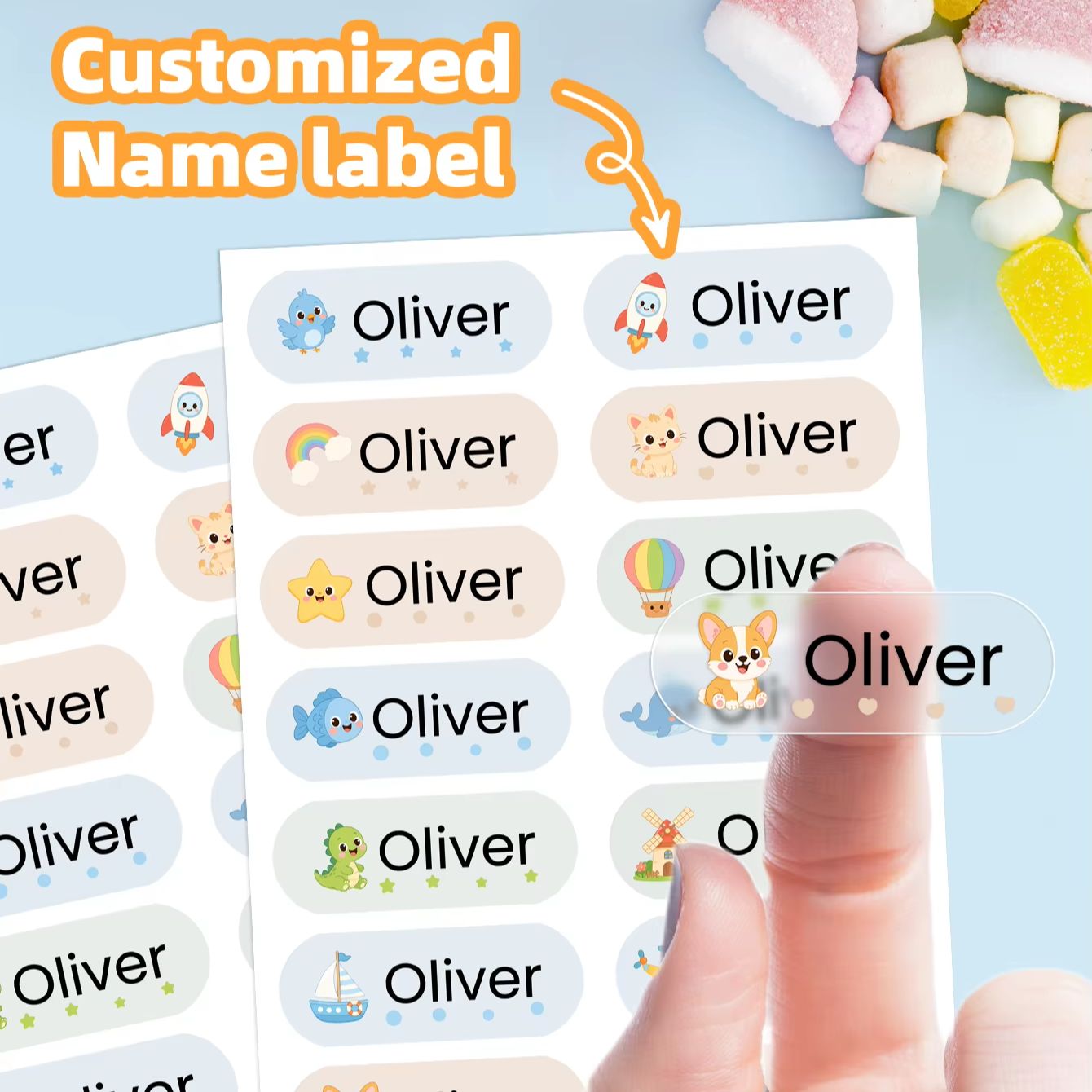 1-400 szt. Personalizowane nak – Personalised Candle Label recenzja i cena