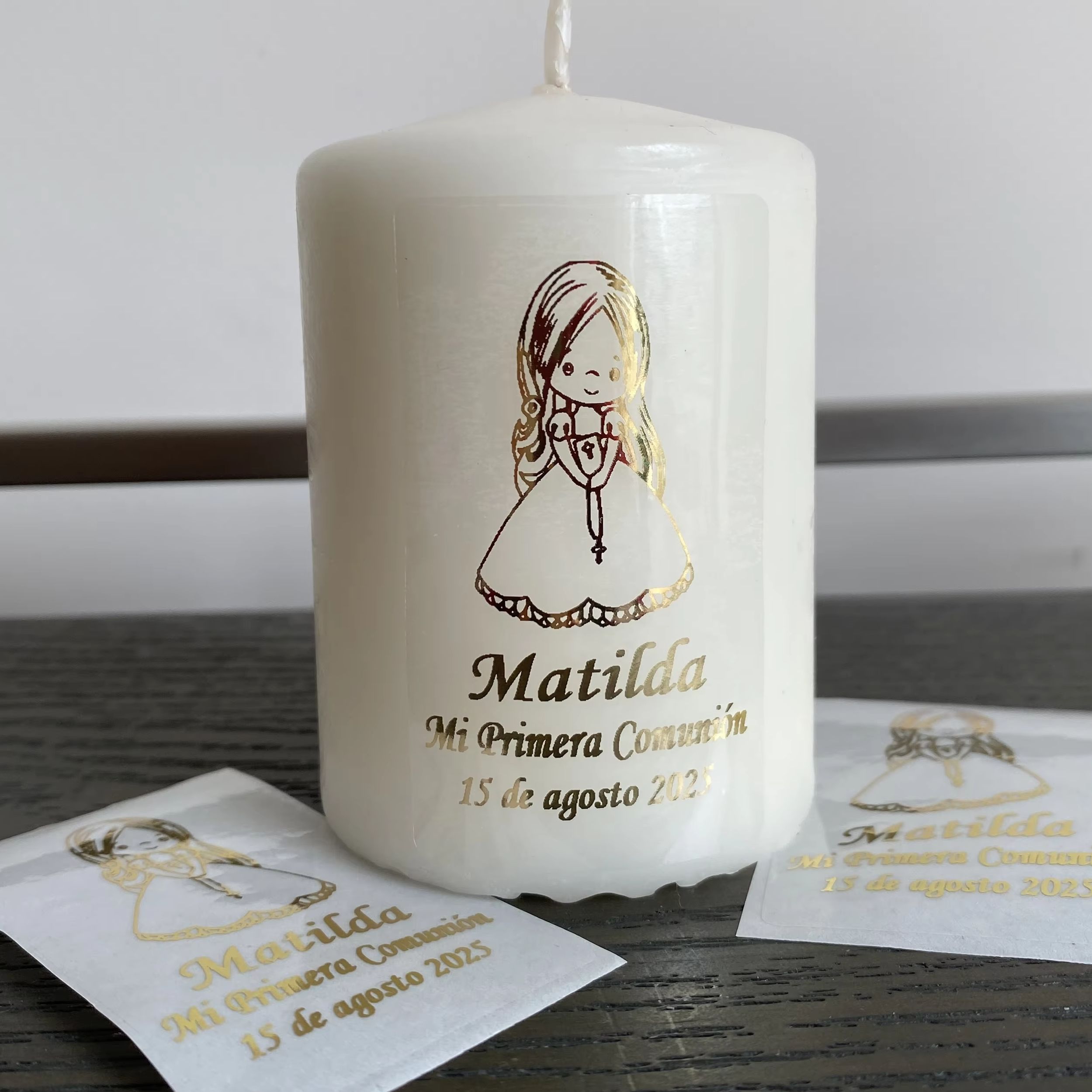 Naklejki personalizowane na Pi – Personalised Candle Label recenzja i cena