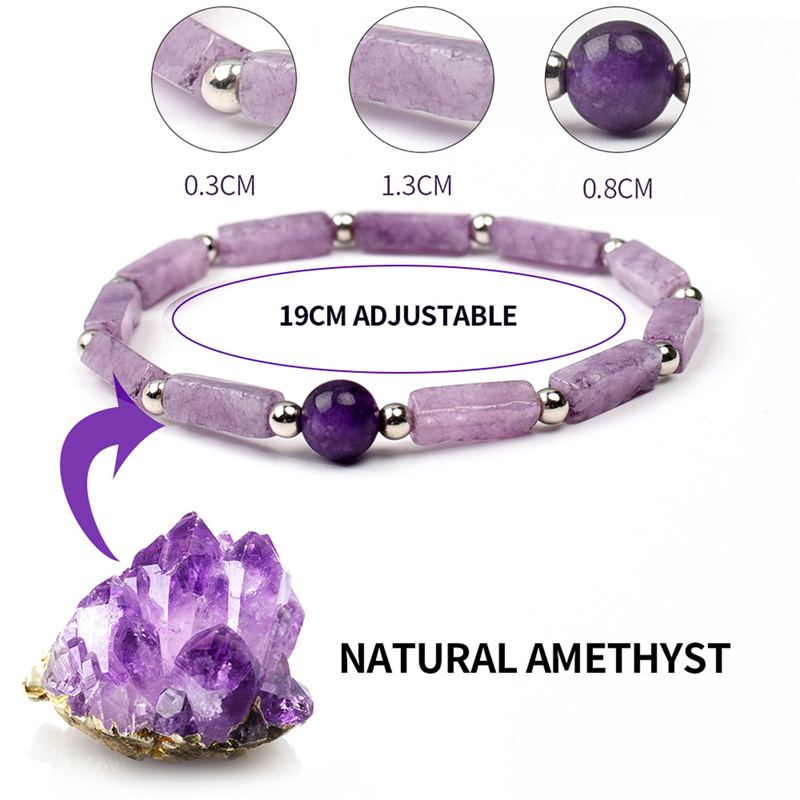 1 szt. Ametystowa bransoletka  – Coordinates Bracelet recenzja i cena