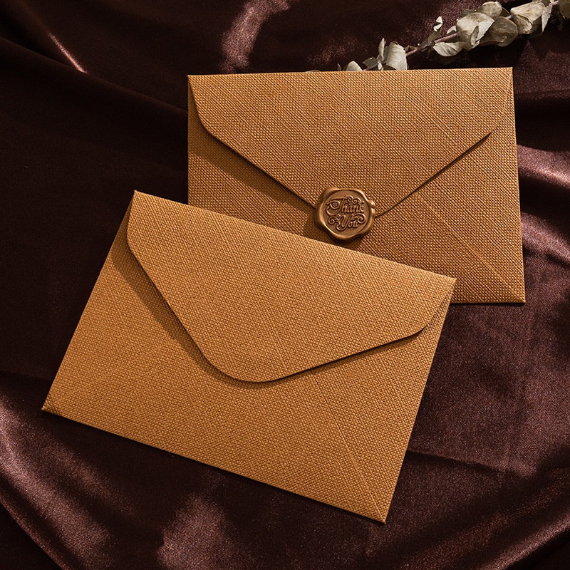 5 szt. Retro lniany wzór koper – Wax Seal Letter Kit recenzja i cena